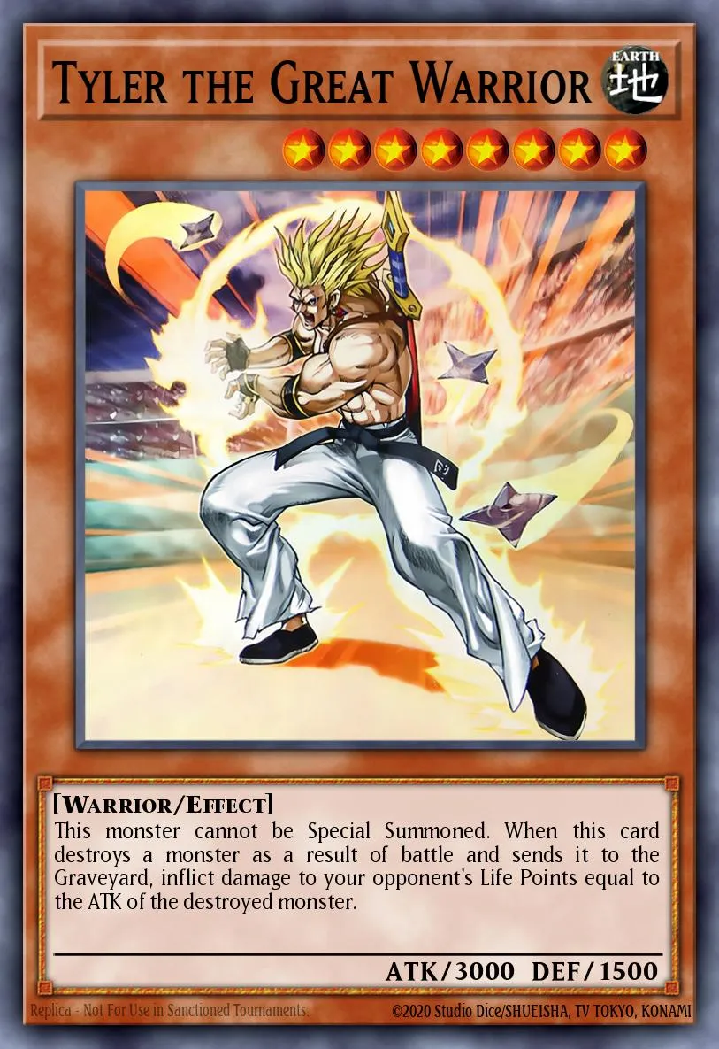 Tyler the Great Warrior — Make-A-Wish Foundation promotional card