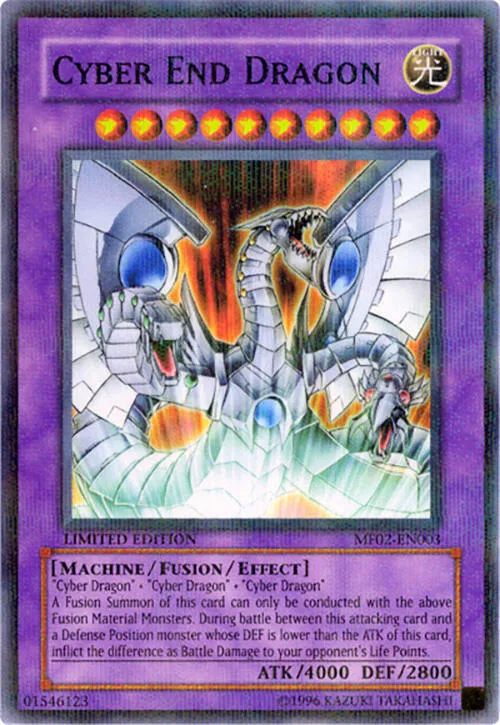 Cyber End Dragon — Mattel Action Figure promotional cards: Series 2