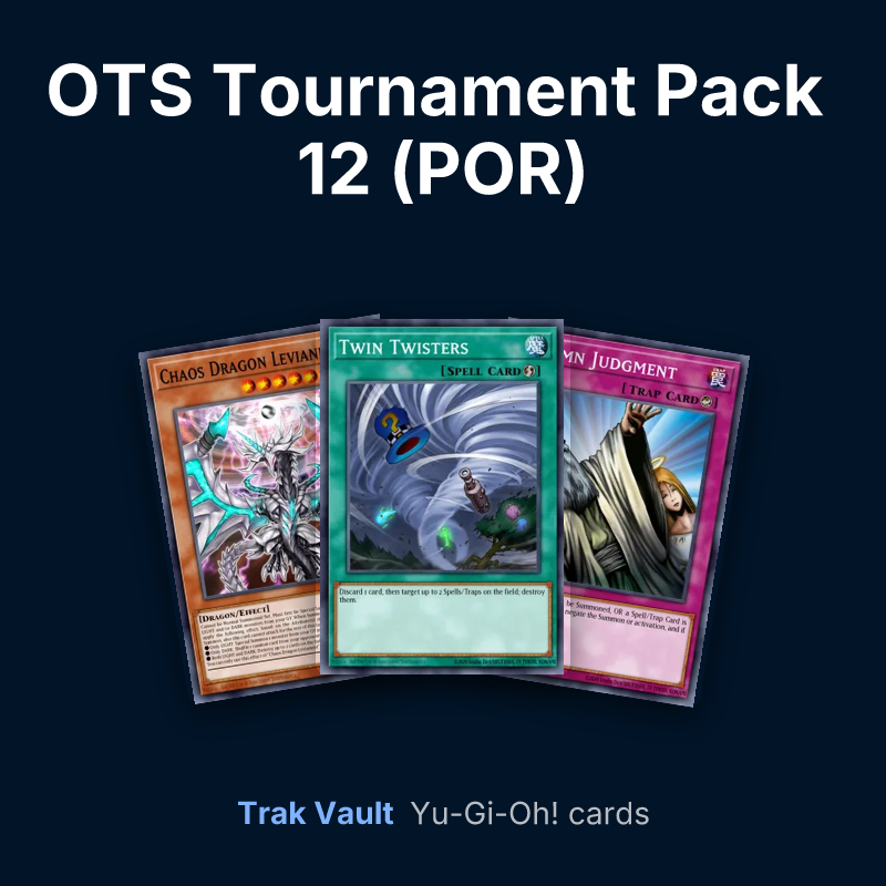 OTS Tournament Pack 12 (POR) Yu-Gi-Oh! cards: Chaos Dragon Levianeer, Twin Twisters and Solemn Judgment