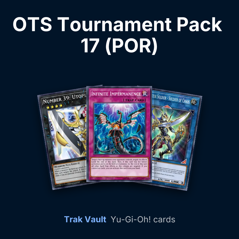 OTS Tournament Pack 17 (POR) Yu-Gi-Oh! cards: Number 39: Utopia, Infinite Impermanence and Black Luster Soldier - Soldier of Chaos