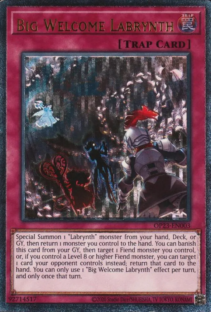 Big Welcome Labrynth — OTS Tournament Pack 23