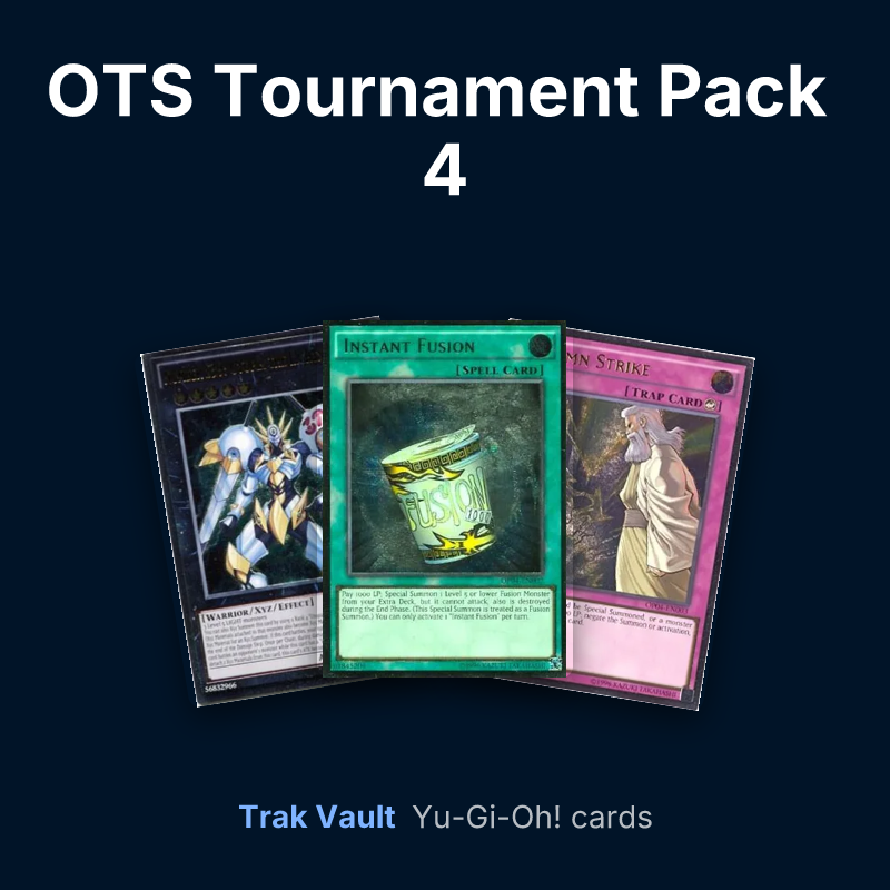 OTS Tournament Pack 4 Yu-Gi-Oh! cards: Number S39: Utopia the Lightning, Instant Fusion and Solemn Strike
