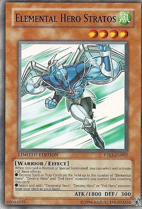 Elemental HERO Stratos — Pharaoh Tour 2007 promotional cards