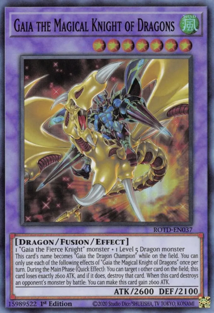 Gaia the Magical Knight of Dragons — Rise of the Duelist