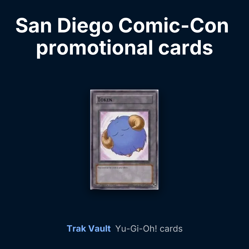 San Diego Comic-Con promotional cards Yu-Gi-Oh! cards: Sheep Token