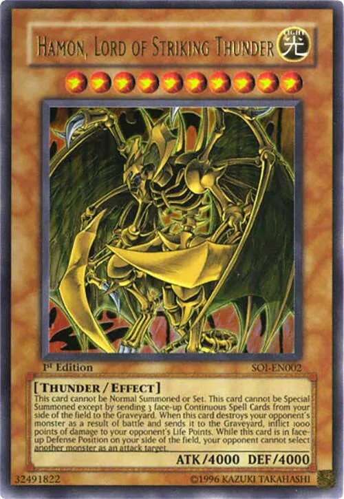 Hamon, Lord of Striking Thunder — Shadow of Infinity