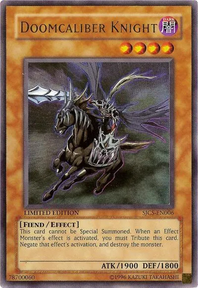 Doomcaliber Knight — Shonen Jump Championship 2007 Prize Card A