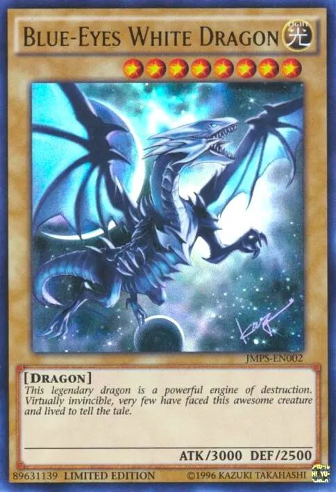 Blue-Eyes White Dragon — Shonen Jump Scholastic Edition Vol. 9, Issue 1 promotional card