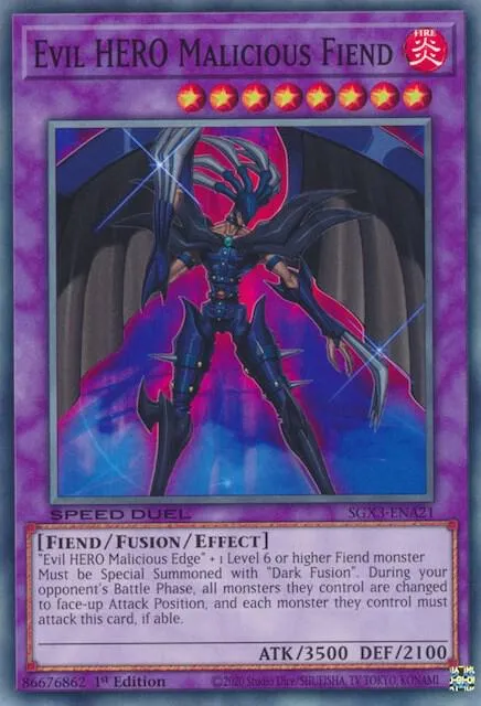 Evil HERO Malicious Fiend — Speed Duel GX: Duelists of Shadows