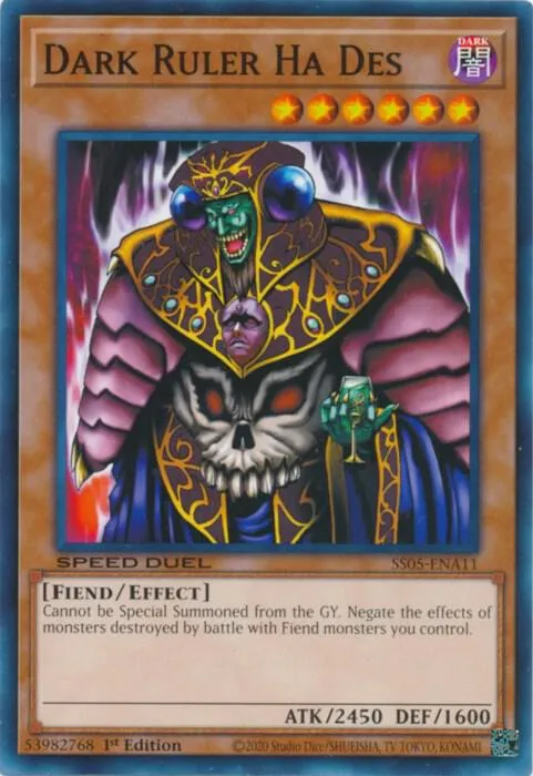Dark Ruler Ha Des — Speed Duel Tournament Pack 3