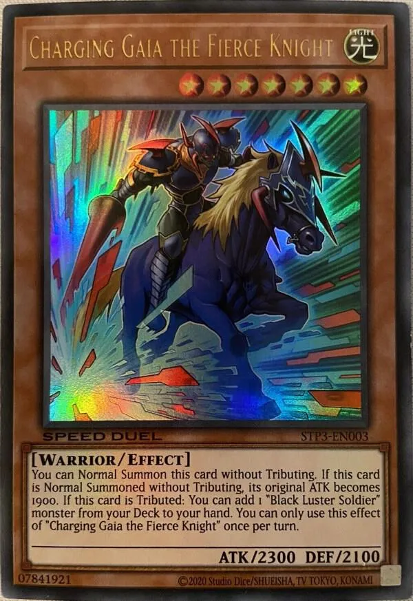 Charging Gaia the Fierce Knight — Speed Duel Tournament Pack 3