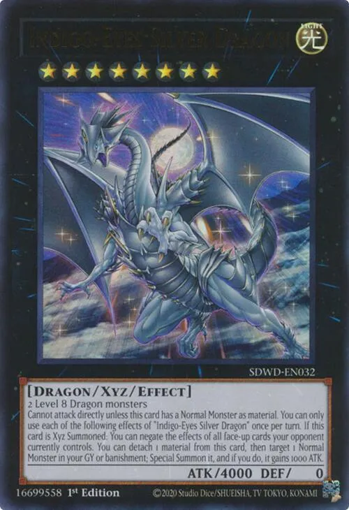 Indigo-Eyes Silver Dragon — Structure Deck: Blue-Eyes White Destiny