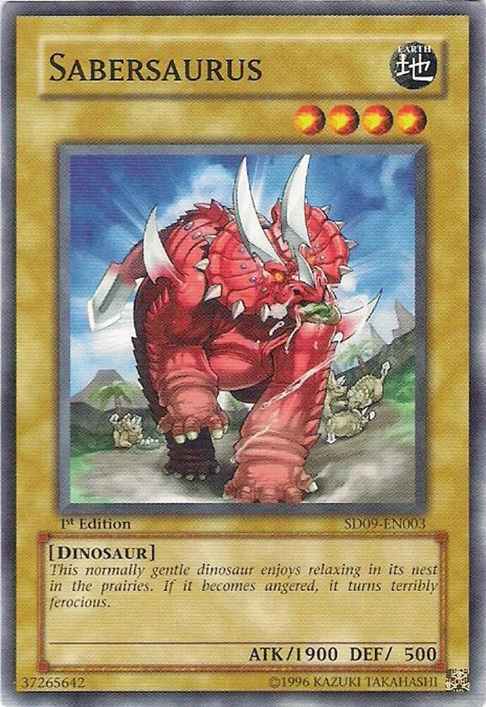 Sabersaurus — Structure Deck: Dinosaur's Rage