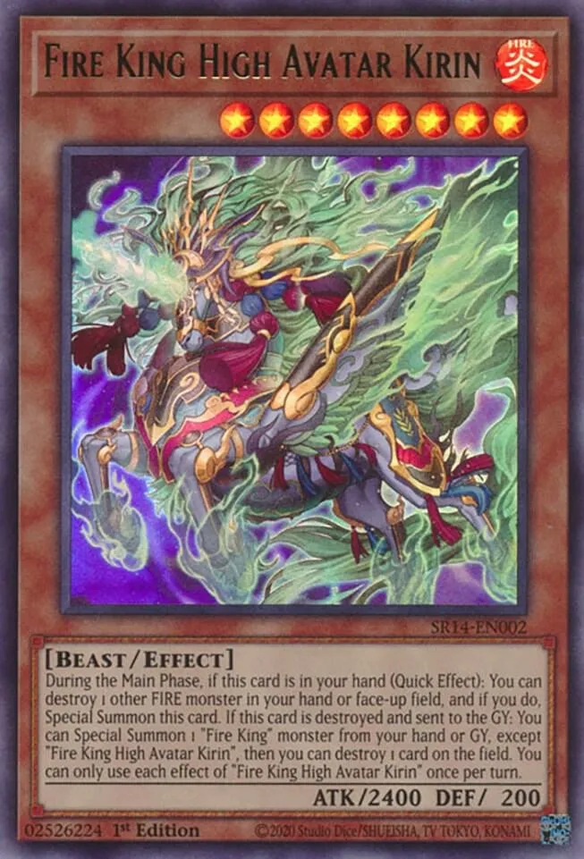 Fire King High Avatar Kirin — Structure Deck: Fire Kings