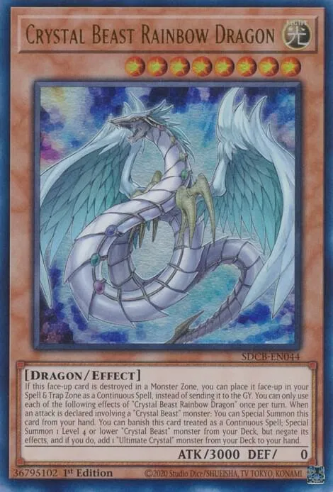 Crystal Beast Rainbow Dragon — Structure Deck: Legend of the Crystal Beasts