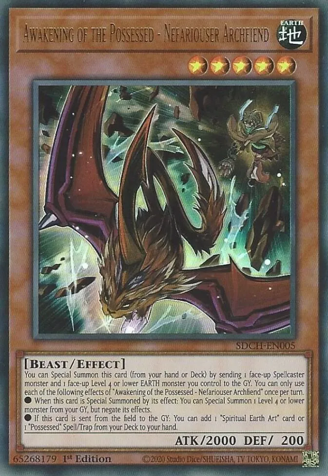 Awakening of the Possessed - Nefariouser Archfiend — Structure Deck: Spirit Charmers
