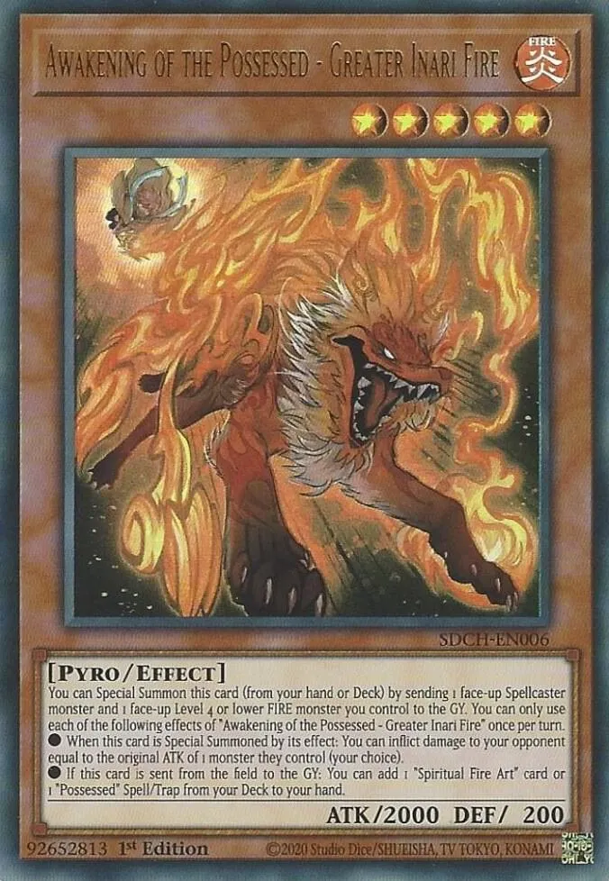 Awakening of the Possessed - Greater Inari Fire — Structure Deck: Spirit Charmers