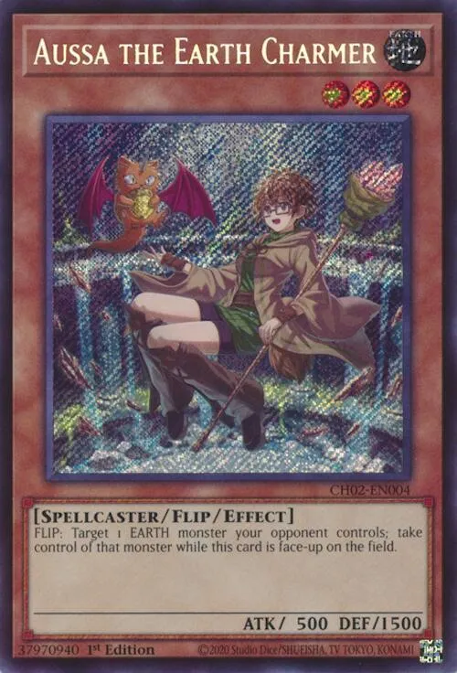 Aussa the Earth Charmer — THE CHRONICLES DECK: Spirit Charmers (All-Foil Edition)
