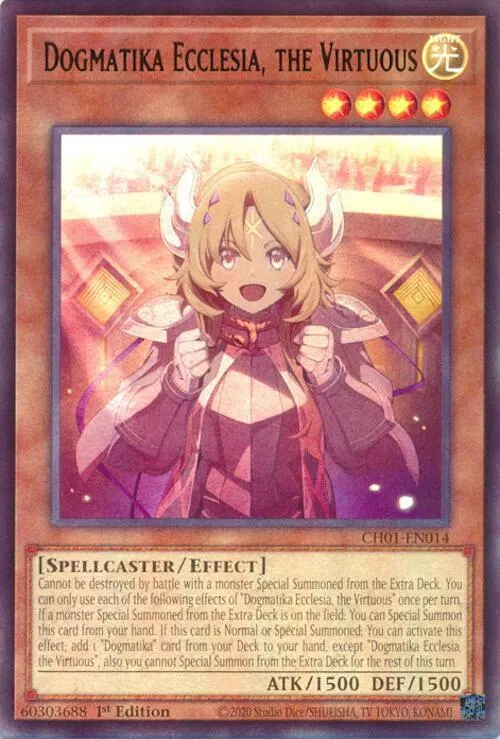 Dogmatika Ecclesia, the Virtuous — THE CHRONICLES DECK: The Fallen & The Virtuous (All-Foil Edition)