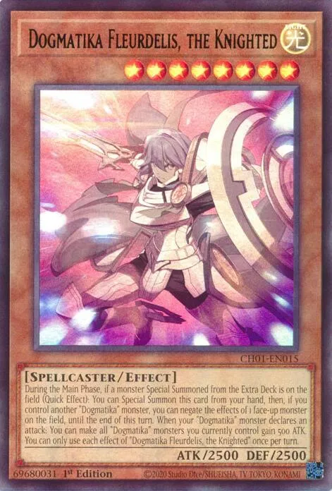 Dogmatika Fleurdelis, the Knighted — THE CHRONICLES DECK: The Fallen & The Virtuous (All-Foil Edition)