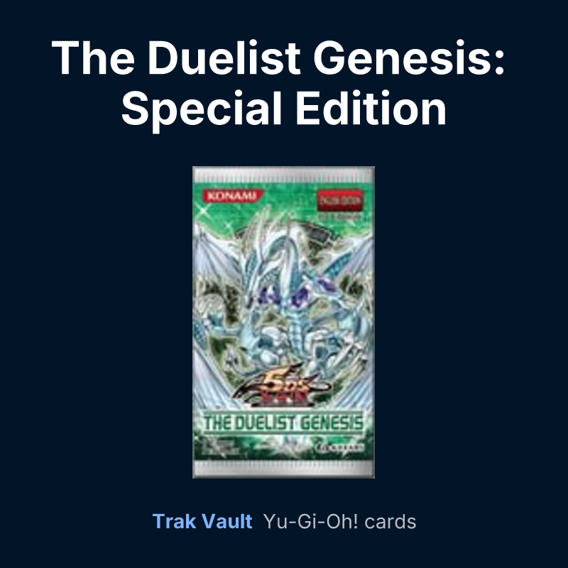 The Duelist Genesis: Special Edition — Yu-Gi-Oh! card list