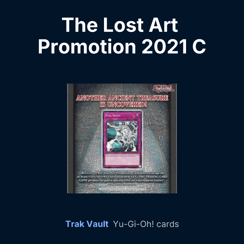 The Lost Art Promotion 2021 C — Yu-Gi-Oh! card list
