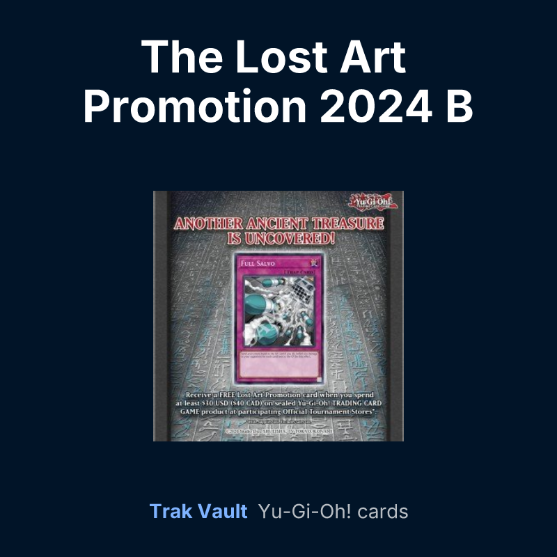 The Lost Art Promotion 2024 B — Yu-Gi-Oh! card list