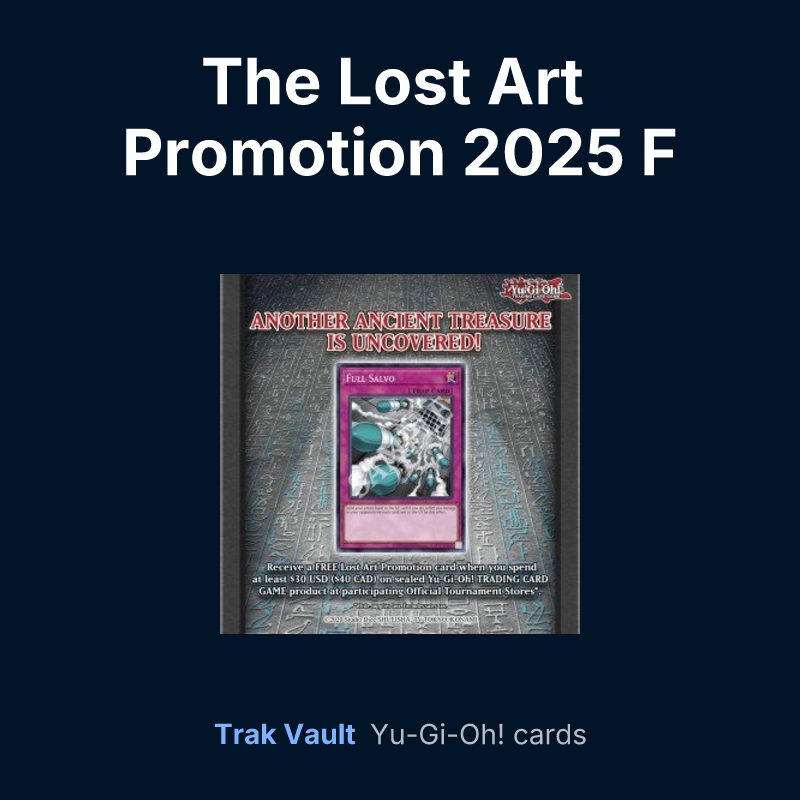 The Lost Art Promotion 2025 F — Yu-Gi-Oh! card list