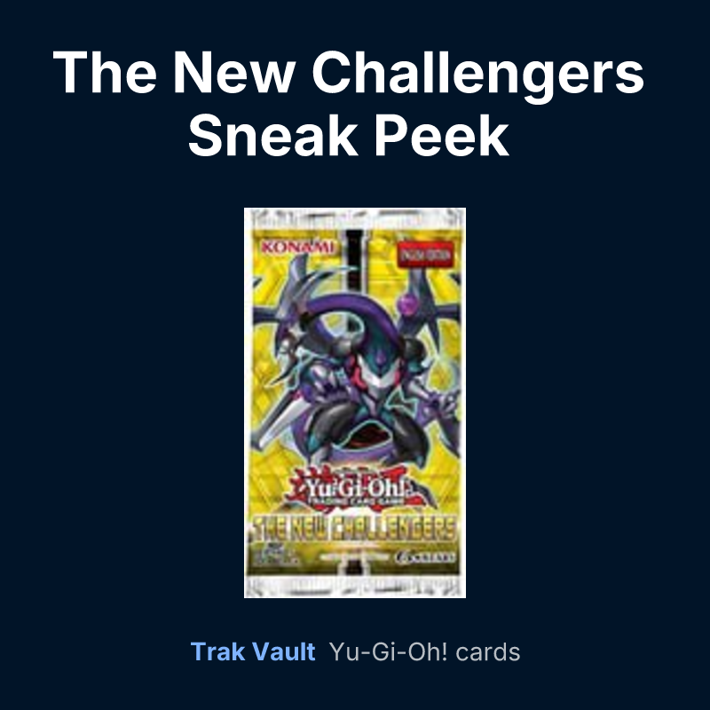 The New Challengers Sneak Peek Participation Card — Yu-Gi-Oh! card list