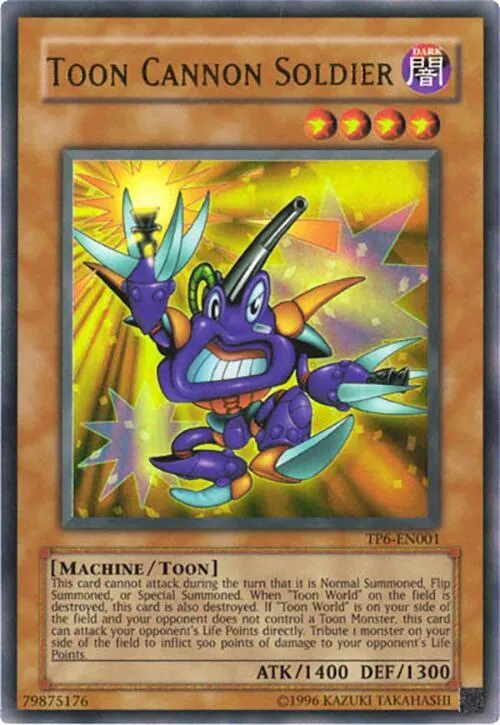 Toon Cannon Soldier — Tournament Pack 6
