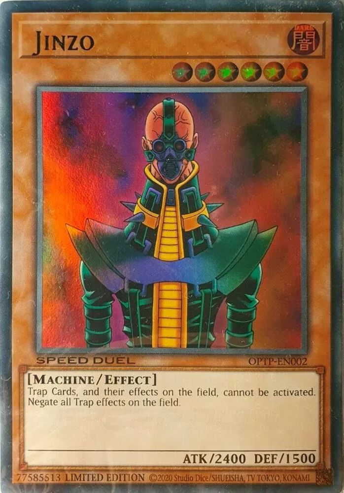 Jinzo — Trials of the Pharaoh - Match of the Millennium & Twisted Nightmares promotional card