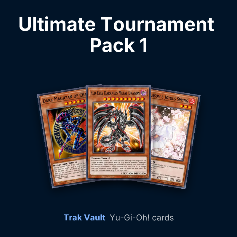 Ultimate Tournament Pack 1 Yu-Gi-Oh! cards: Dark Magician of Chaos, Red-Eyes Darkness Metal Dragon and Ash Blossom & Joyous Spring