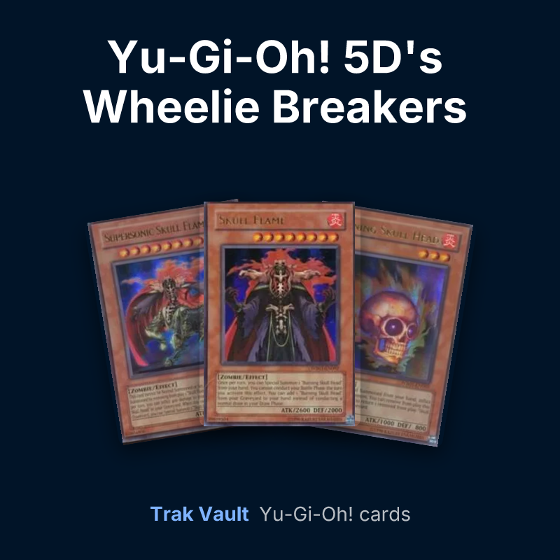 Yu-Gi-Oh! 5D's Wheelie Breakers Promotional Cards Yu-Gi-Oh! cards: Supersonic Skull Flame, Skull Flame and Burning Skull Head