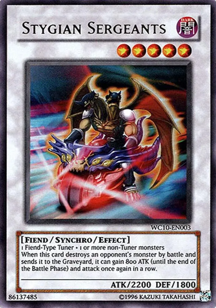 Stygian Sergeants — Yu-Gi-Oh! 5D's World Championship 2010: Reverse of Arcadia promotional cards
