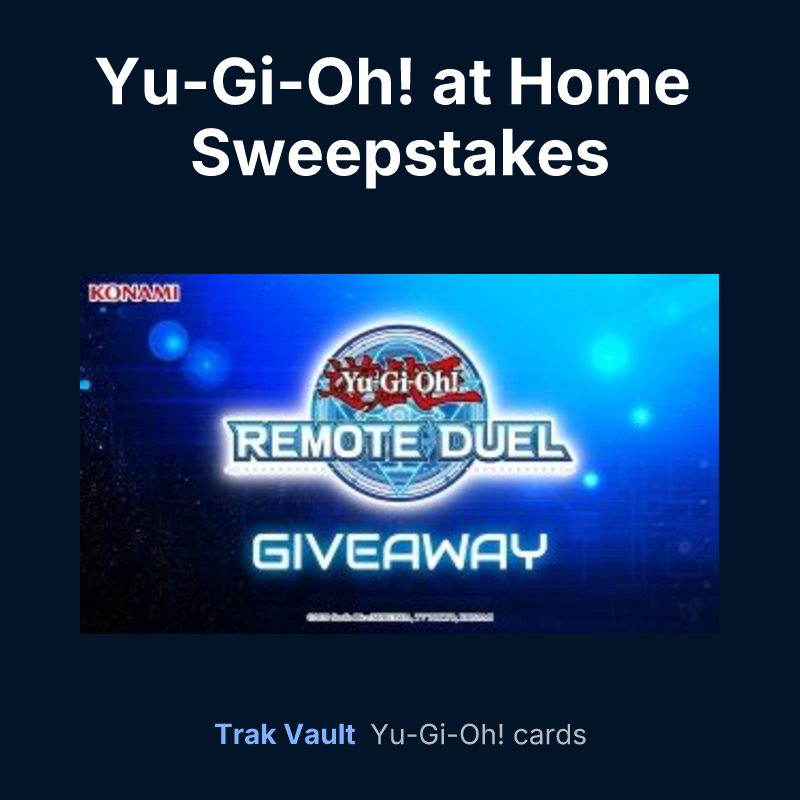 Yu-Gi-Oh! at Home Sweepstakes — Yu-Gi-Oh! card list