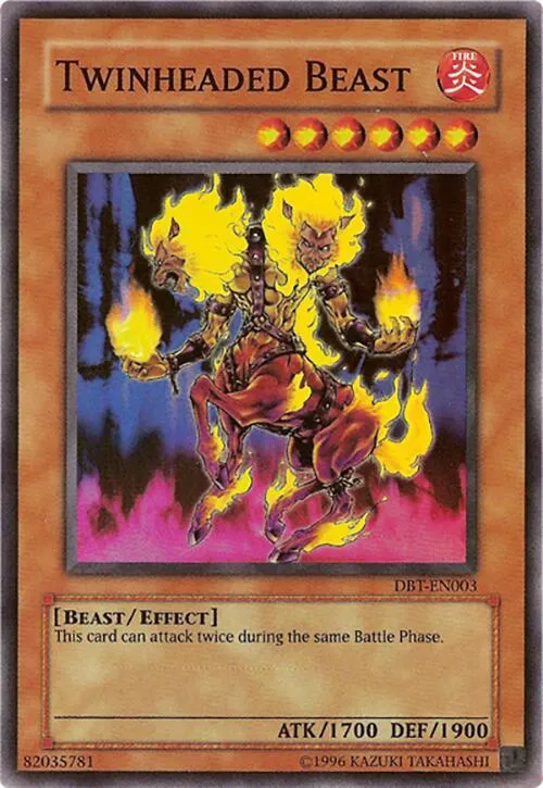 Twinheaded Beast — Yu-Gi-Oh! Destiny Board Traveler promotional cards
