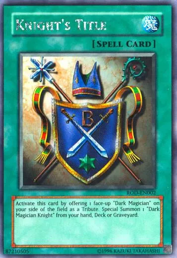Knight's Title — Yu-Gi-Oh! Double Pack promotional cards
