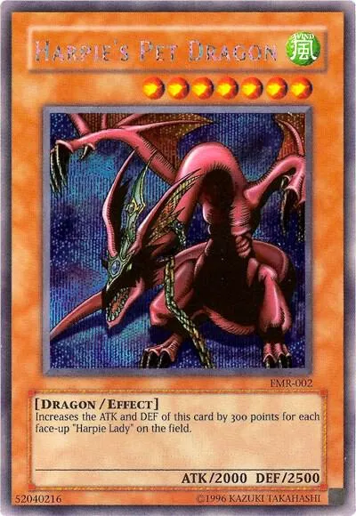 Harpie's Pet Dragon — Yu-Gi-Oh! Forbidden Memories promotional cards