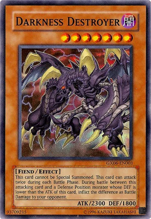 Darkness Destroyer — Yu-Gi-Oh! GX Tag Force 3 promotional cards