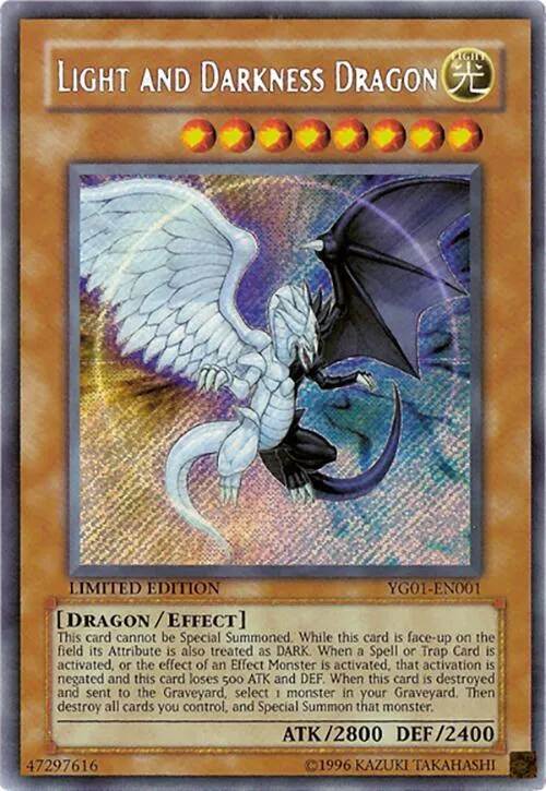 Light and Darkness Dragon — Yu-Gi-Oh! GX Volume 1 promotional card