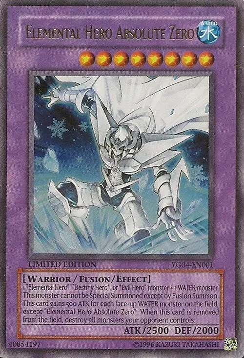 Elemental HERO Absolute Zero — Yu-Gi-Oh! GX Volume 4 promotional card