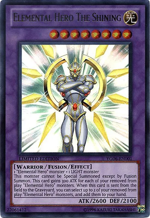 Elemental HERO The Shining — Yu-Gi-Oh! GX Volume 6 promotional card