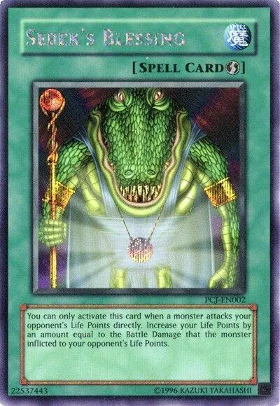 Sebek's Blessing — Yu-Gi-Oh! Power of Chaos: Joey the Passion promotional cards