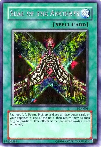Seal of the Ancients — Yu-Gi-Oh! Power of Chaos: Kaiba the Revenge promotional cards