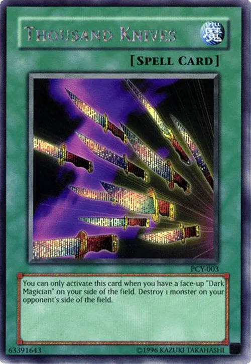 Thousand Knives — Yu-Gi-Oh! Power of Chaos: Yugi the Destiny promotional cards