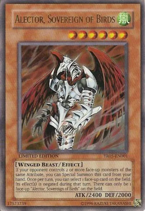 Alector, Sovereign of Birds — Yu-Gi-Oh! R Volume 5 promotional card