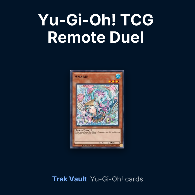 Yu-Gi-Oh! TCG Remote Duel Extravaganza participation card Yu-Gi-Oh! cards: Amabie