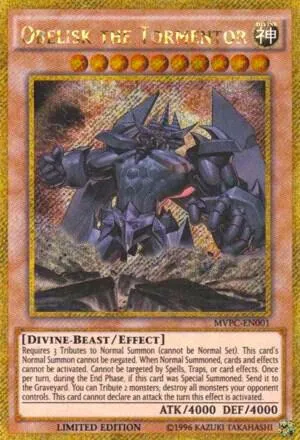 Obelisk the Tormentor — Yu-Gi-Oh! The Dark Side of Dimensions Blu-ray & DVD promotional card