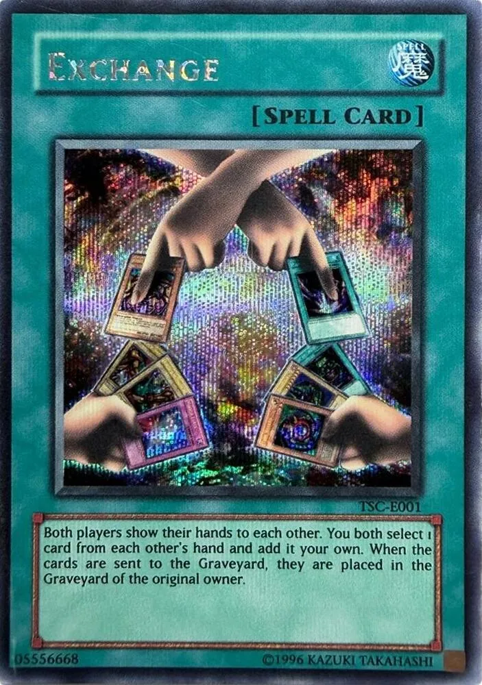 Exchange — Yu-Gi-Oh! The Sacred Cards promotional cards