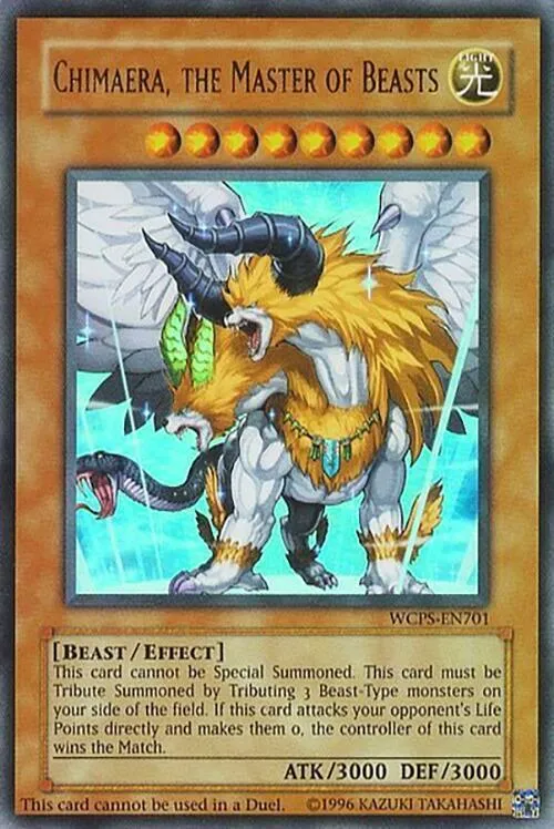 Chimaera, the Master of Beasts — Yu-Gi-Oh! World Championship 2006 prize cards
